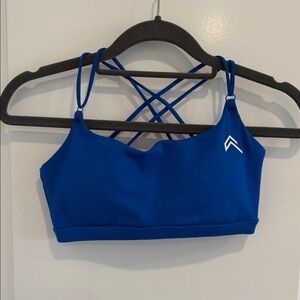 Oner Active Blue Cross Straps Sports Bra